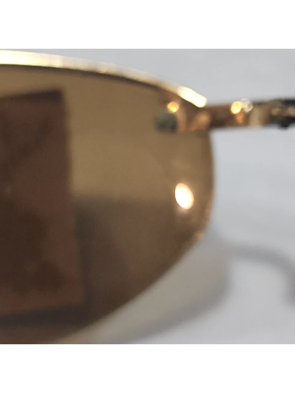 Ray Ban RB3155 001/73 NO Lenses Gold Metal Sunglasses Frame Only 57-16 Italy